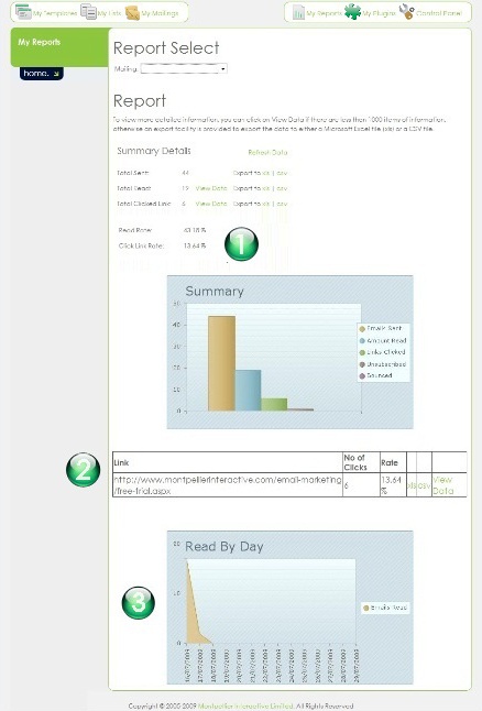 reports for email marketing software